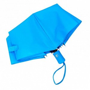 Зонт женский автомат однотонный цвет Ярко-голубой (DINIYA)