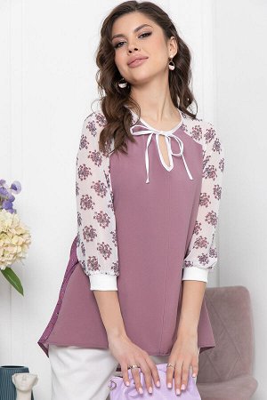 LT Collection Блуза &quot;Нежное послание&quot; (сирень) Б5971