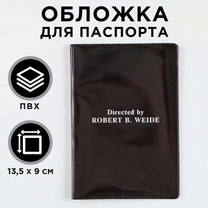 Обложка для паспорта Directed by Robert B. Weide, ПВХ, полноцветная печать 9352009