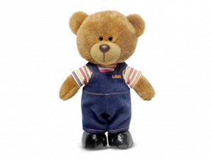 183463--Мягк. игрушка Медведь Оливер в вельветовых штанишках муз.26см