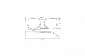 Солнцезащитные очки Keluona MO81-1 Коричневый глянцевый