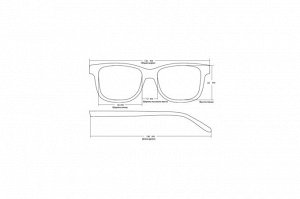 Солнцезащитные очки Keluona MO84-2 Коричневый глянцевый