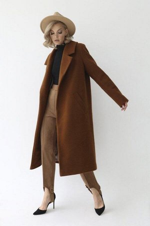 Пальто Oversize, цвет коричневый