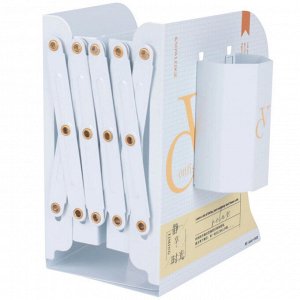 Darvish Подставка-органайзер металлическая с карманом для канцтоваров, ассорти