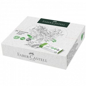 Ластик Faber-Castell ""Erasure"" PVC-Free & Dust-Free, прямоугольный, картонный футляр, 63*22*13мм