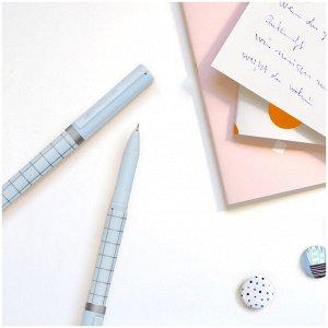 Ручка шариковая Greenwich Line ""Quadro"" синяя, 0,7мм, игольчатый стержень, грип, софт-тач