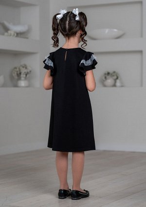 Платье школьное Алина, цвет черный