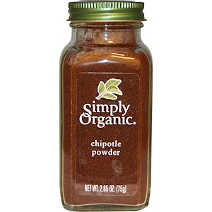 Simply Organic, Органический порошок халапено 75 гр
