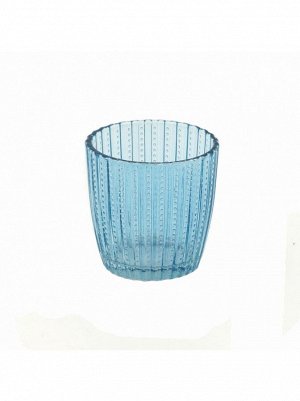 Подсвечник стекло Эфри 7,5 х 7,5 см цвет голубой