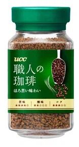 Кофе растворимый UCC BITTER (зеленый) 90гр, с/б