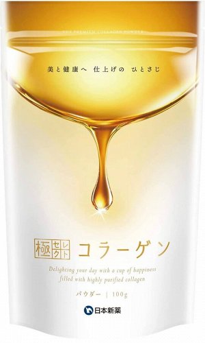 Японский низкомолекулярный морской коллаген premium collagen powder Nippon Shinyaku Select