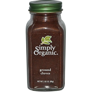 Simply Organic, Молотая гвоздика 80 гр
