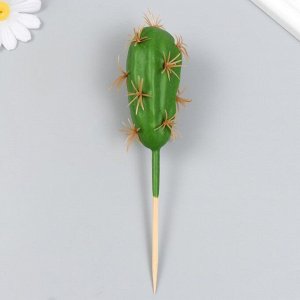 Искусственное растение для творчества "Кактус Пилозоцереус" 10х6 см, длинна 17 см
