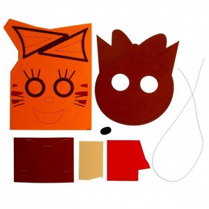 Объёмная аппликация. Детская маска из EVA «Карамелька. Три кота»