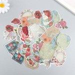 Наклейки для скрапбукинга РОЗЫ из washi-бумаги, 64 штуки, 32 дизайна
