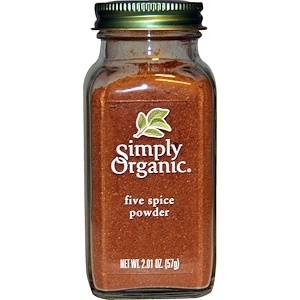 Simply Organic, Порошок Five Spice 57 гр