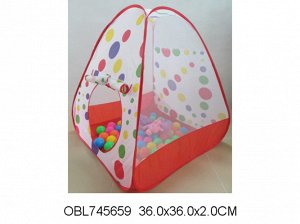 Хт6349 ZH8810--Палатка детская, 90*90*95,сумка