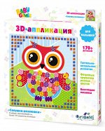 Аппликация 3D для малышей Совушка-хозяюшка 23*20,8*1,5 см