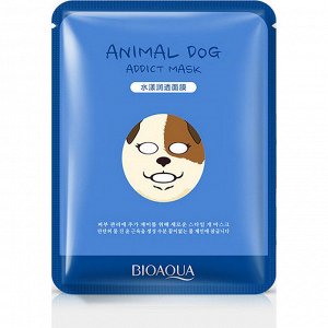 Увлажняющая тканевая маска для лица с принтом Собачка BIOAQUA Animal Dog Addict Mask