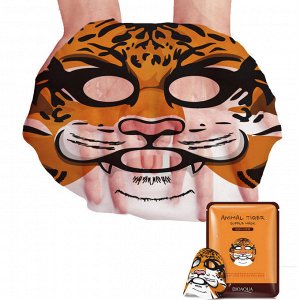 Восстанавливающая тканевая маска для лица с принтом Тигр BIOAQUA Animal Tiger Supple Mask