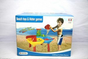 Хт9579 40--Стол для игры с водой и песком,с аксесс, кор.