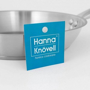 Сковорода из нержавеющей стали Hanna Knövell, d=26 см, h=5 см, толщина стенки 0,6 мм, длина ручки 25 см, индукция