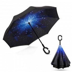 Зонт наоборот "Звездное небо"