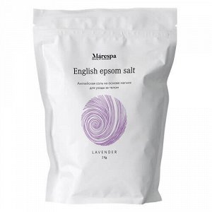 Соль для ванны "english epsom salt" с натуральным эфирным маслом лаванды, 1 кг