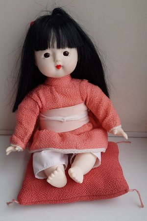 Винтажная интерьерная кукла "Японская девочка"