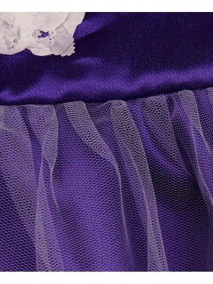 Радуга дети Нарядное платье для девочки тёмно-фиолетового цвета Цвет: темно-фиолетовый