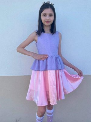 Нарядное розовое платье для девочки Цвет: розовый