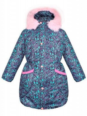 Тёплая фиолетовая куртка для девочки Цвет: фиолетовый