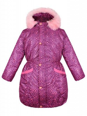 Тёплая куртка для девочки розового цвета Цвет: розовый