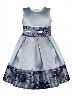 Нарядное серебряное платье для девочки Цвет: серебряный