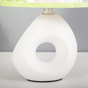 Настольная лампа с абажуром RISALUX «Сигалия», Е14, 15 Вт белый, 15x15x28 см