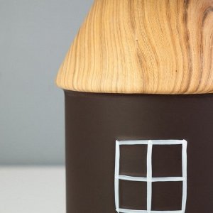 Настольная лампа "Домик" E14 40Вт коричневый 22х22х36 см