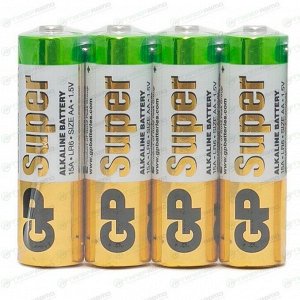 Батарейки LR6/AA щелочные 4 шт. GP Batteries, арт. GP15АRS-2SB4