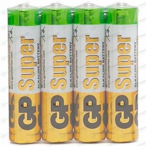 Батарейки LR03/AAA щелочные 4 шт. GP Batteries, арт. GP24АRS-2SB4