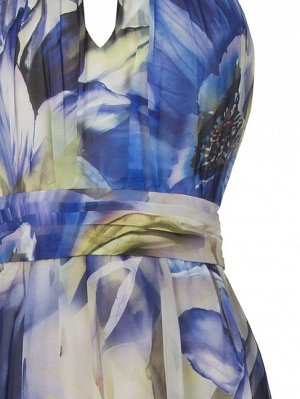 Платье 100%Polyester Inside:96%Polyester-4%Elastane / синий, фуксия