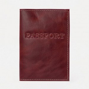 Обложка для паспорта, цвет рыжий 5088046