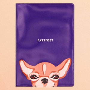Обложка для паспорта «Чихуахуа», ПВХ.