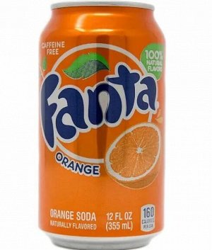 Газированный напиток со вкусом апельсина Fanta Orange / Фанта 355 мл
