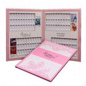 Книга-палитра Fashion color card для 120 образцов, дислей, розовый