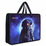 Папка для труда пластиковая А4 на молнии с ручками 330х260х75 мм &quot;SPACE SOUL&quot; ПТРТМРШ-СПС SchoolФормат {Россия}