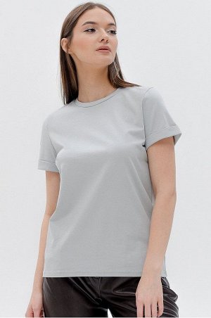 Женская базовая футболка с лайкрой