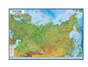 Карта России физическая 116*80 КН053