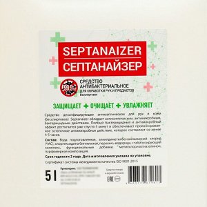 Средство антибактериальное бесспиртовое Settica Septanaizer, 5 л