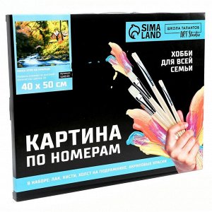 Картина по номерам на холсте с подрамником «Ранее утро на природе», 40 х 50 см