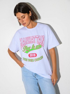 Женская оверсайз футболка MANHATTAN из хлопка
