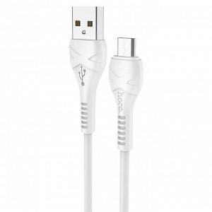 Кабель USB - micro USB Hoco X37 Cool power  100см 2,4A (white)